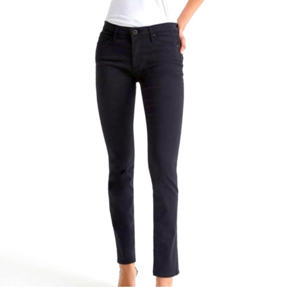 Anthropologie AG La Prima Midrise Black Cigarette Skinny Jeans Size 28 - Picture 1 of 5